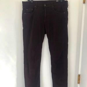 Rag & Bone maroon straight leg denim worn once